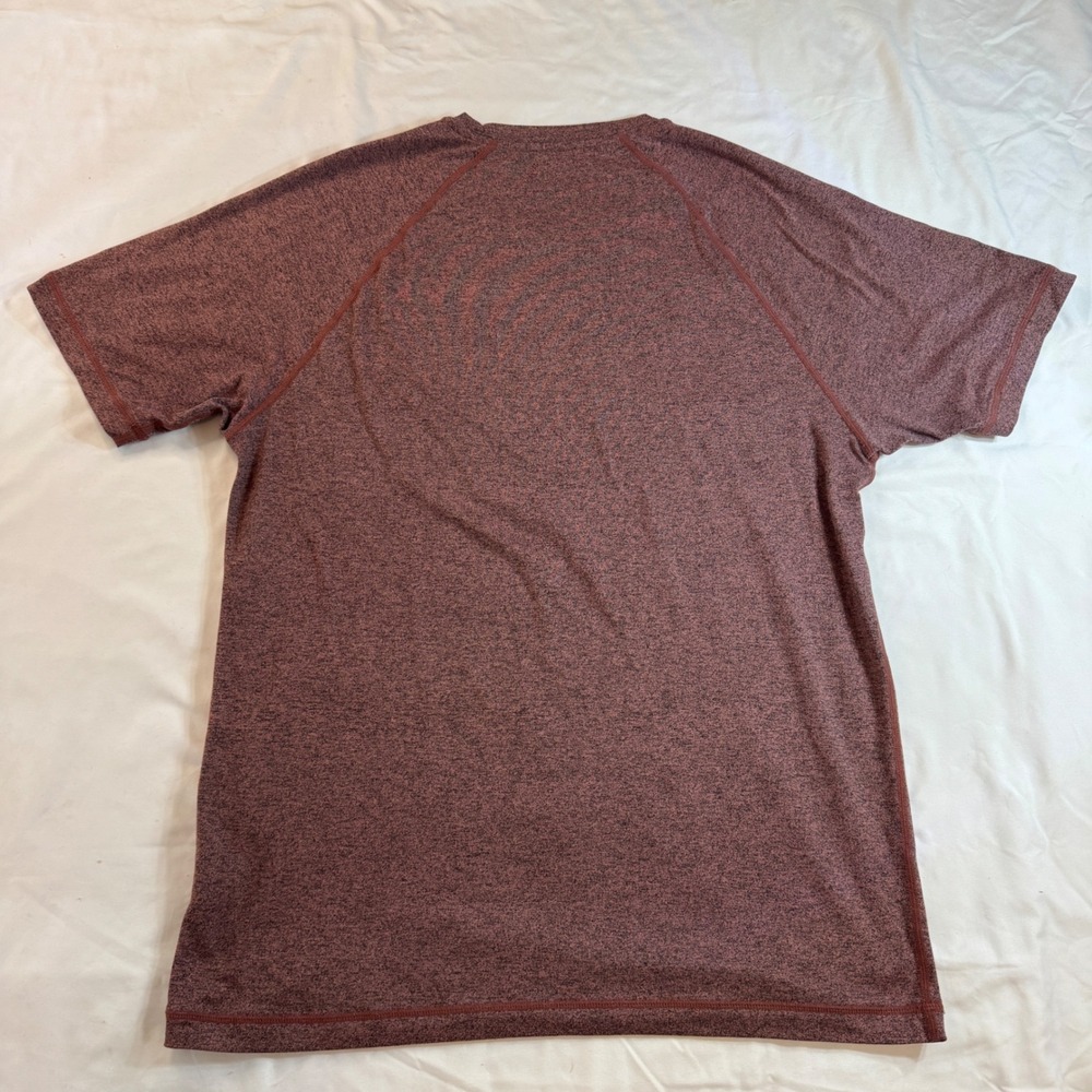 Rhône‎ Heathered Maroon Short Sleeve Performance T-Shirt Men's Size M - Picture 6 of 6